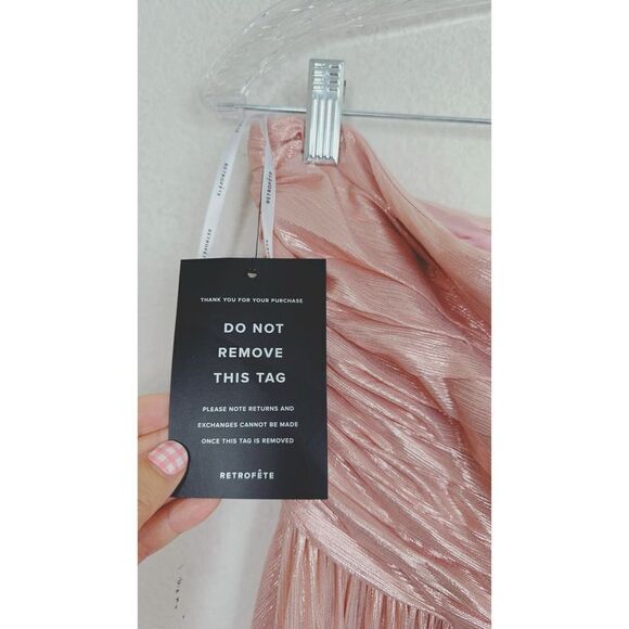 Retrofete MADELEINE Maxi Dress pink Large - Picture 9 of 11